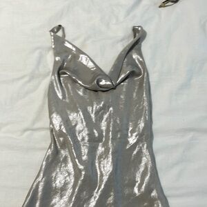 Zara Metallic Party Dress